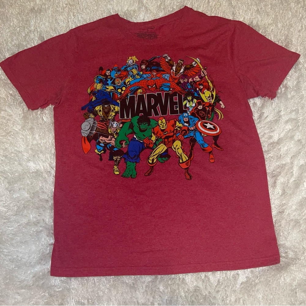 Disney MARVEL Characters Red Graphic Tshirt